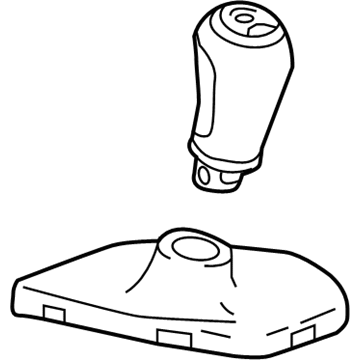GM 24287432 Knob Assembly, M/Trns Cont Lvr (W/ Boot & W/ *Torch Red