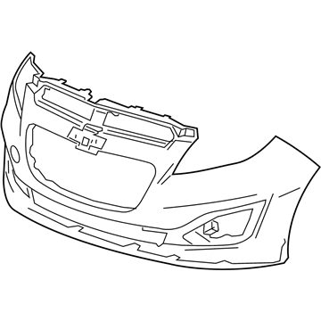 2015 Chevrolet Spark Bumper - 95141830