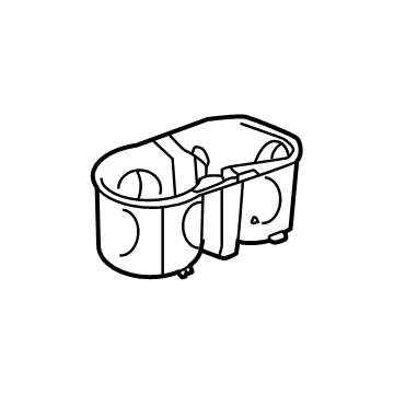 GM 87859302 LINER-F/FLR CNSL CUP HLDR *JET BLACK
