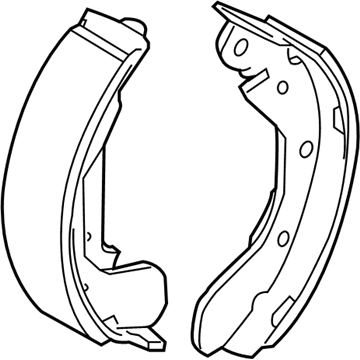 2008 Chevrolet Aveo Parking Brake Shoe - 42784756