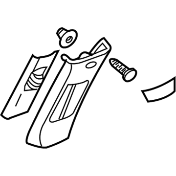 GM 20958022 Panel Assembly, Center Pillar Trim *Shale