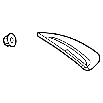 84987996 GM APPLIQUE ASM-BODY SI UPR RR Illustration 1 of 1