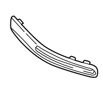 GM 10339932 Molding,Rear Bumper Fascia (L.H.) 10339932 GM Molding,Rear Bumper Fascia (L.H.) Illustration 1 of 1