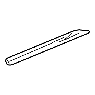 GM 84138251 Plate, Rear Side Door Sill Trim 84138251 GM Plate, Rear Side Door Sill Trim Illustration 1 of 1