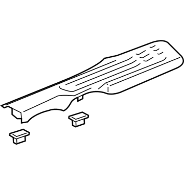 84272480 GM Rear Side Door Sill Garnish Molding Assembly *Black Illustration 1 of 1