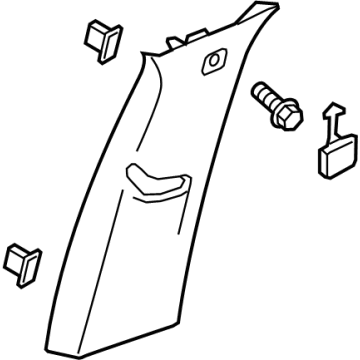 GM 86522635 PANEL ASM-CTR PLR UPR TR *WHISPER BEIGG 86522635 GM PANEL ASM-CTR PLR UPR TR *WHISPER BEIGG Illustration 1 of 1