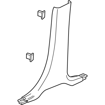 84425900 GM Center Pillar Lower Trim Panel Assembly *Black Illustration 1 of 1