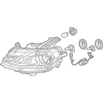 2017 Chevrolet Camaro Headlight - 84244103