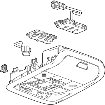 Console Asm 85588480 - Genuine GM CONSOLE ASM-RF *ASH GREY R