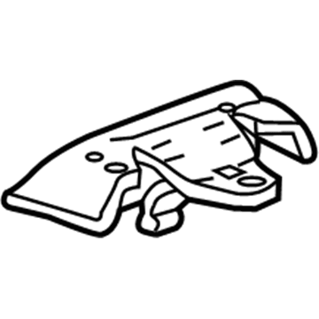 84105136 GM Bezel, Front Floor Console Compartment *Black Illustration 1 of 1