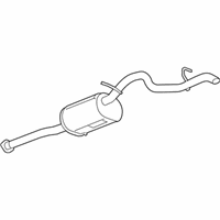 GMC Canyon Muffler - 25878015 Exhaust Muffler Assembly (W/ Exhaust Pipe & Tail Pipe
