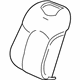GM 84068887 Cover Assembly, Front Seat Back *Cinnamon