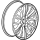 GM 84180449 Wheel, 18X8.0J Aluminum 50Mm O/S 120X6Xm14 B/C