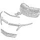 GM 85573304 GRILLE ASM-FRT UPR *EXTERIOR BRIM